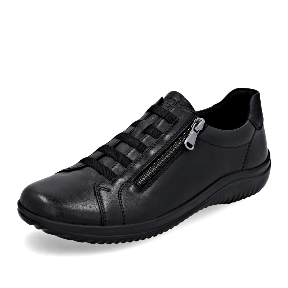 D1E09-00 Black Side-Zip Bungee Lace
