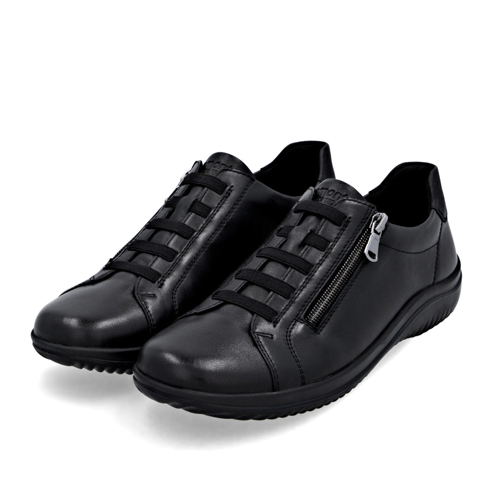 D1E09-00 Black Side-Zip Bungee Lace