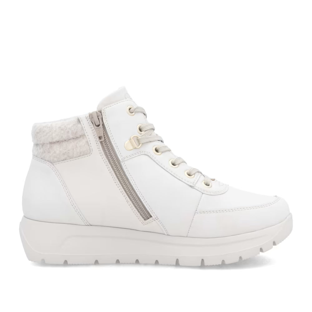 D2V71-00 Off-White Ankle Lace/Zip RTex