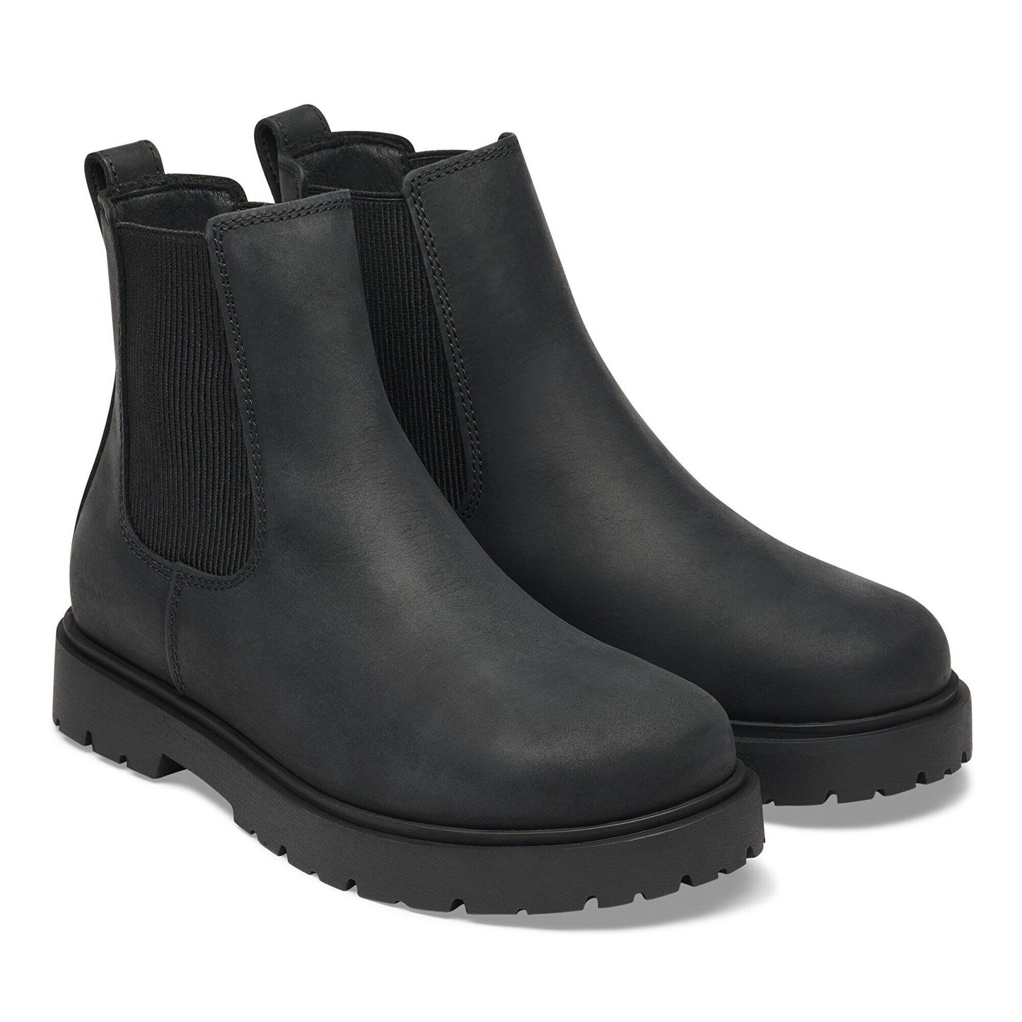 Birkenstock Highwood Oiled Leather Boots Black