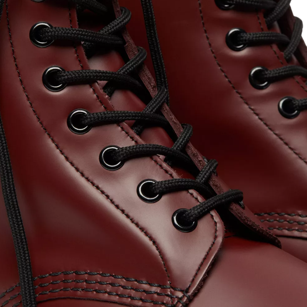 Cherry Red Smooth 8 Eye Boot