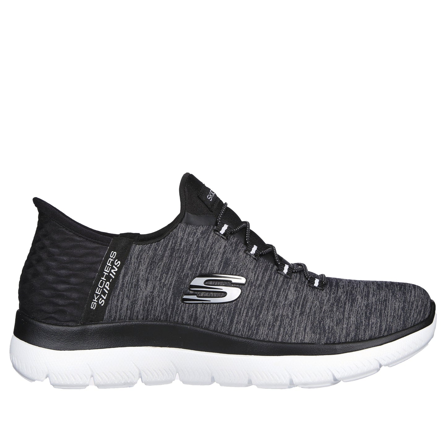Women's Skechers Slip-Ins: Summits-Dazzling Haze Black/White