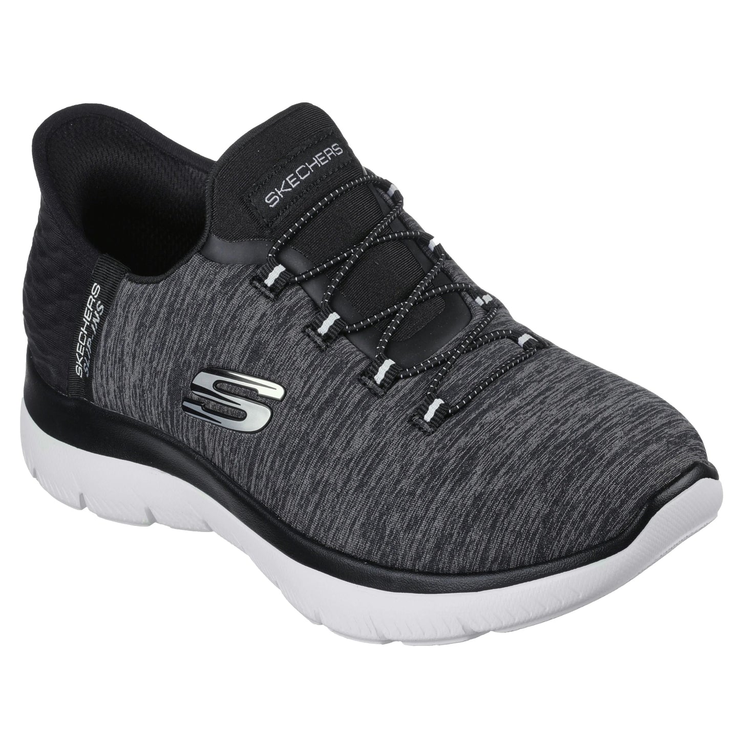 Women's Skechers Slip-Ins: Summits-Dazzling Haze Black/White