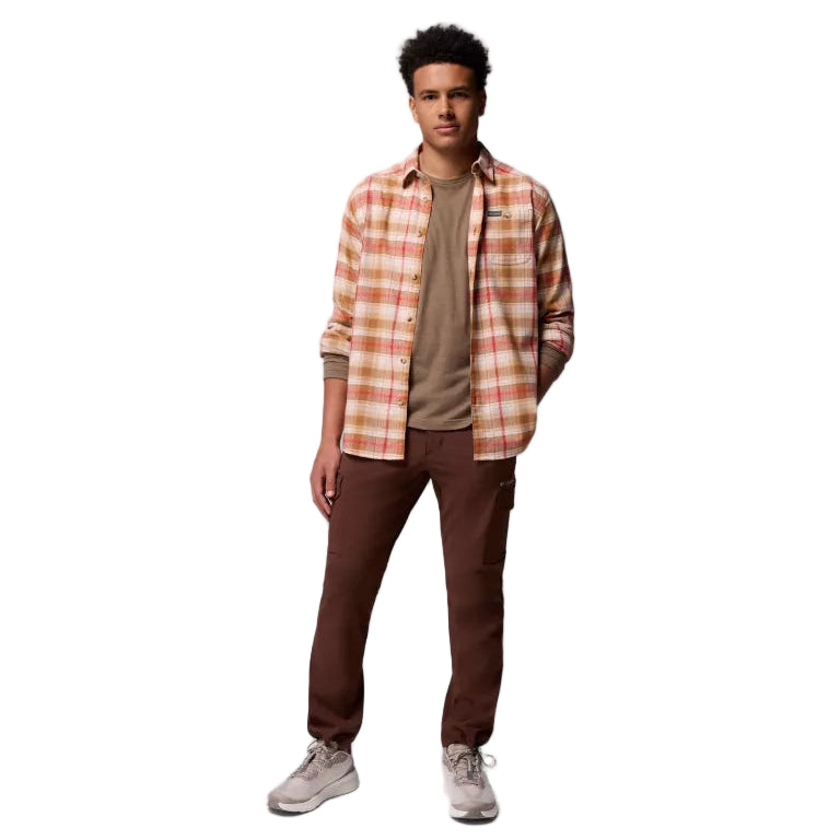 Men's Cornell Woods Flannel Long Sleeve Shirt (Mountain Red)