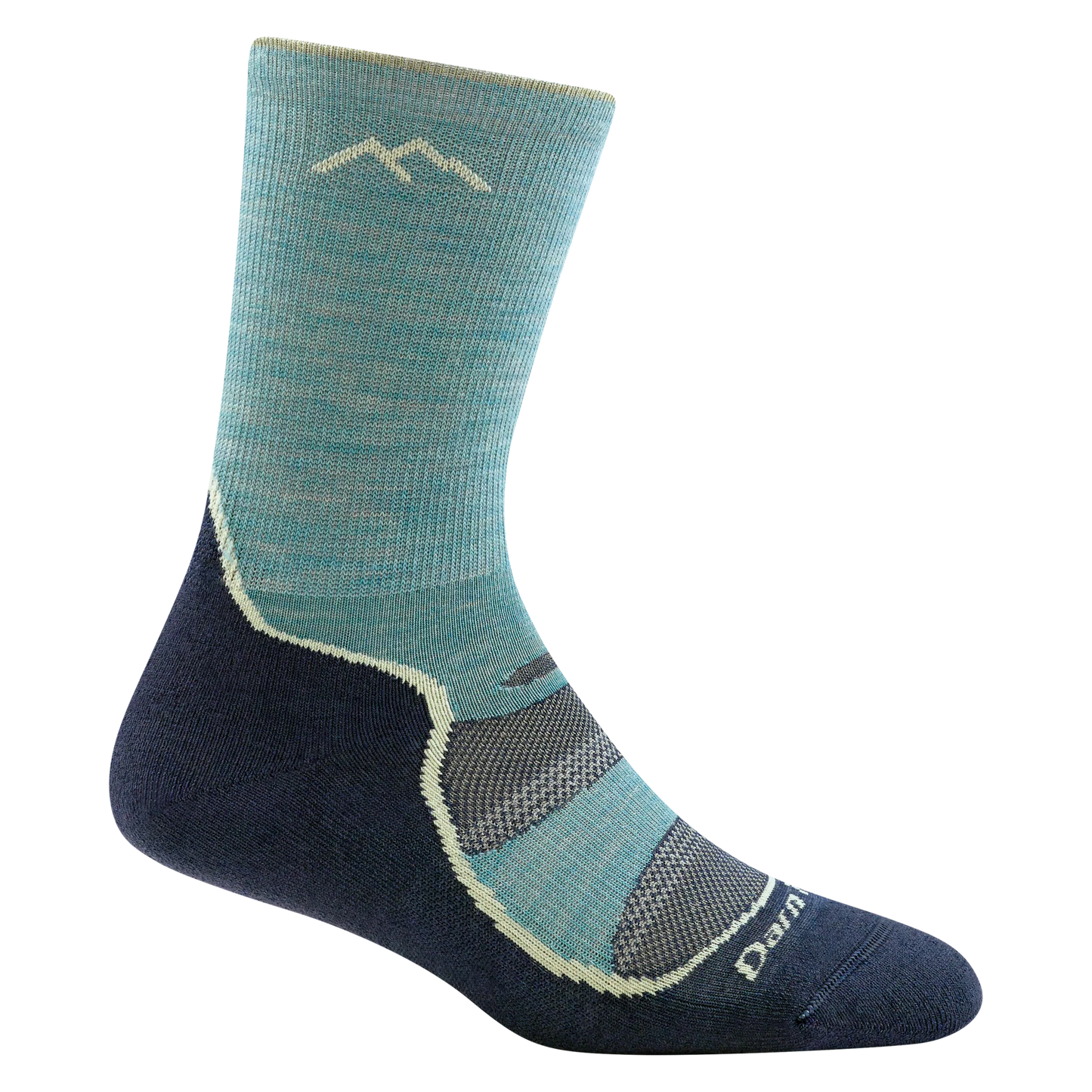 Women's Light Hiker Micro Crew Lightweight Hiking w/Cushion Aqua