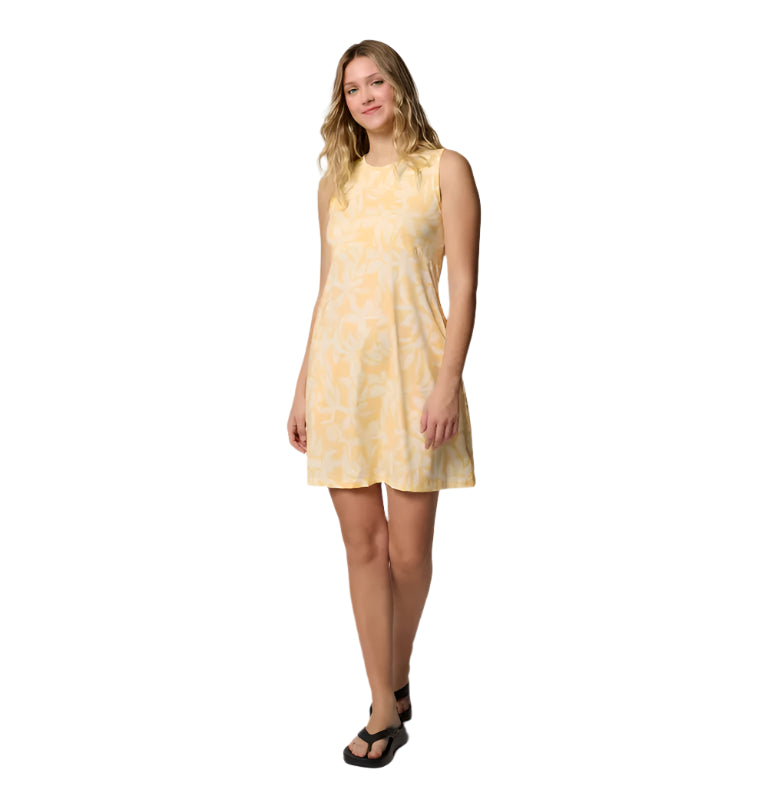 Women's Freezer Tank Dress (Cocoa Butter Broadleaf)