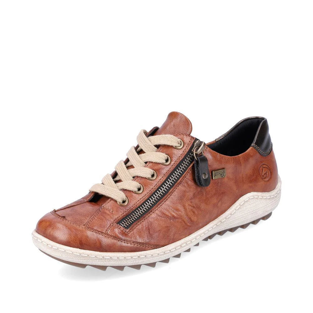 R1402-22 Brown Lace Side Zip RTex