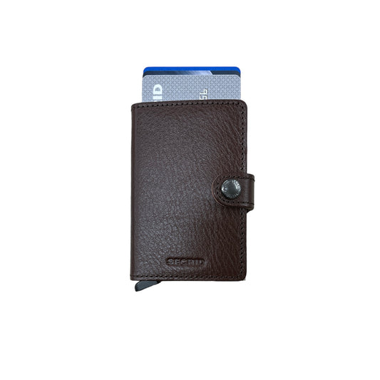 Miniwallet Veg Espresso-Brown