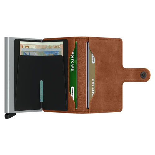 Miniwallet Vintage Cognac-Brown
