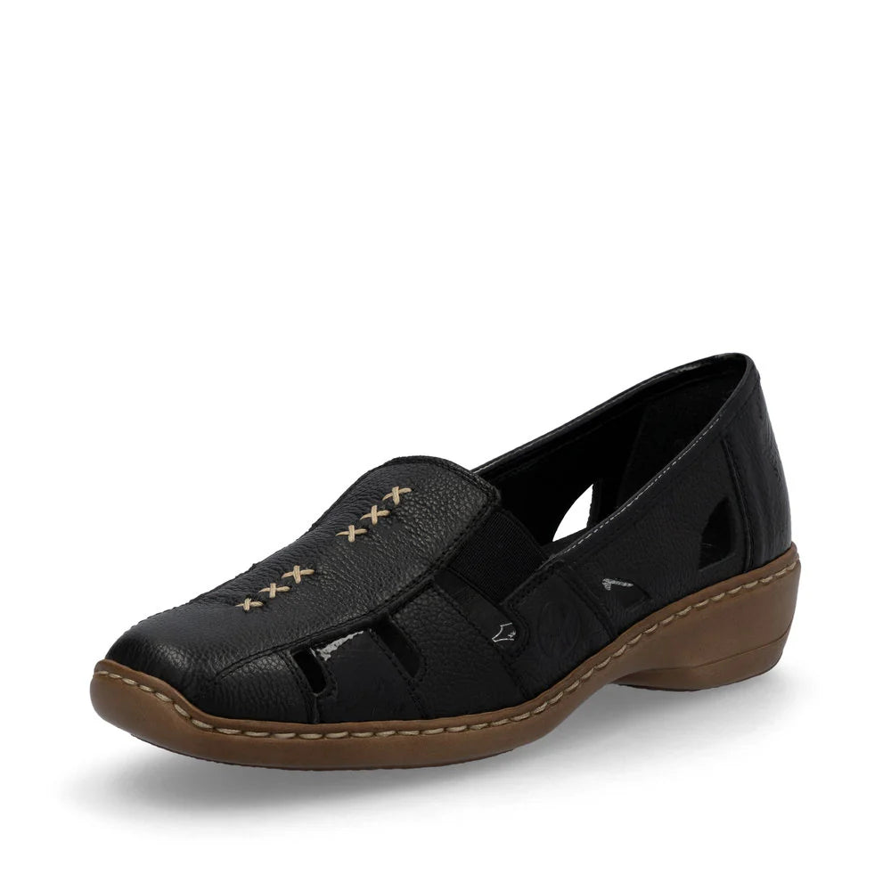 41385-02 Black Slip On