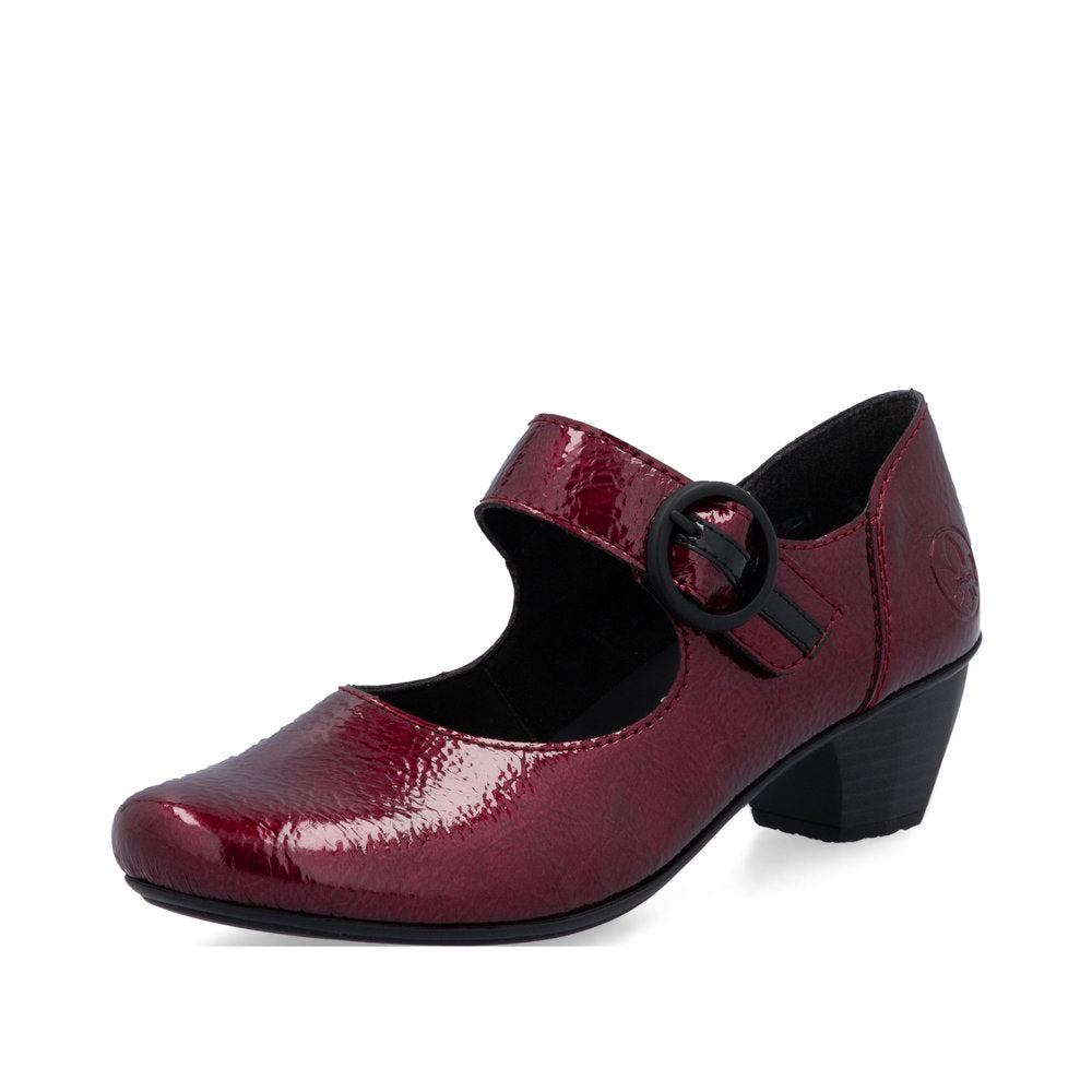 41756-33 Mary Jane Red/Black