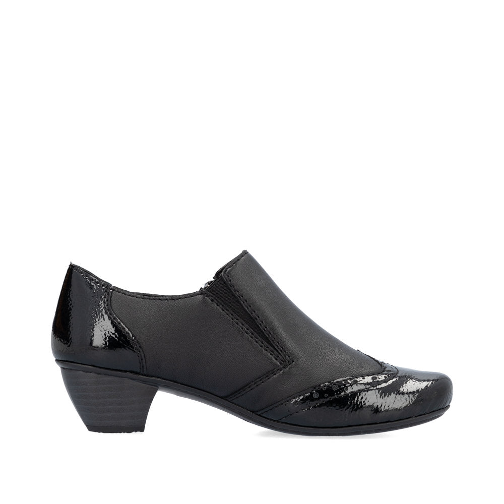 41757-00 Side Zip Heel Black