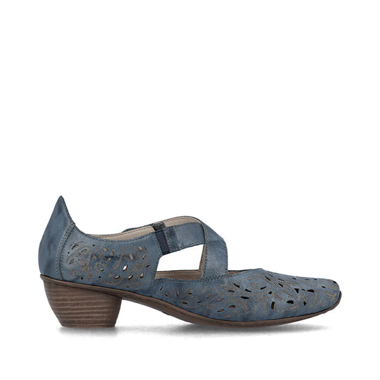 43773-80 Blue Criss Cross Mary Jane