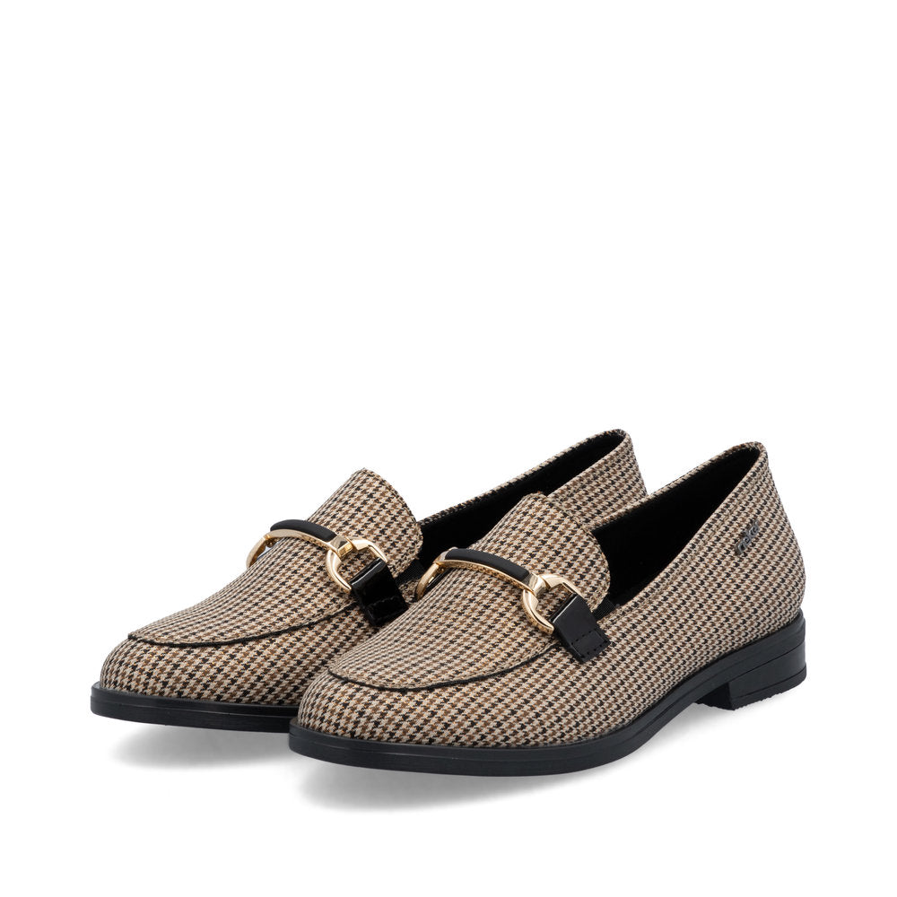 46264-60 Slip On Beige/Black Multi