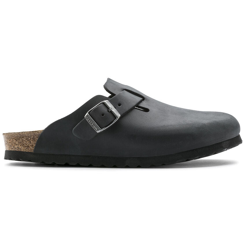 Boston Oiled Leather Black Regular