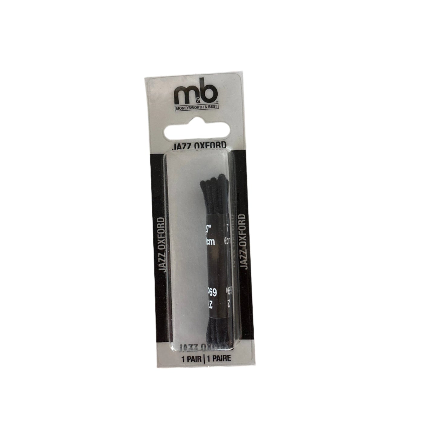 M & B 30" Dress Jazz Oxford Wax Round Black (2 pairs - 1 Black, 1 Brown)