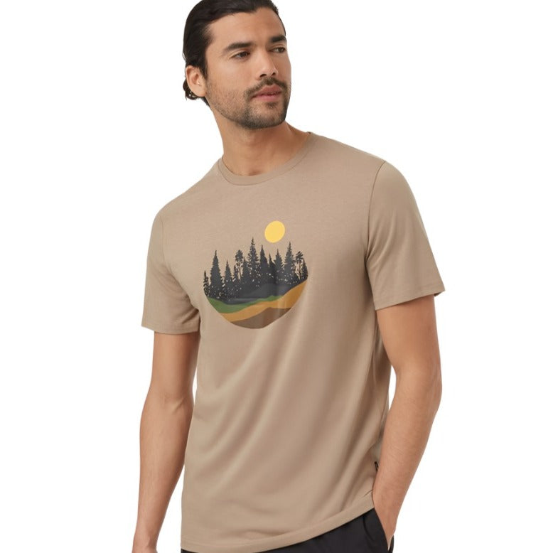 Men's Artist Series Love Flourishes Ten T-Shirt (Khaki/Cypress)