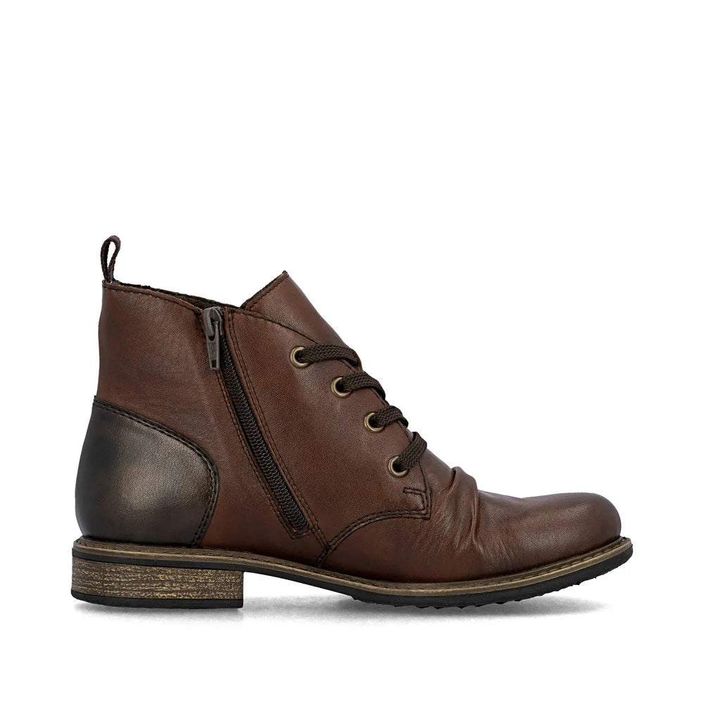 74804-22 Chestnut Ankle Lace/Zip RTex