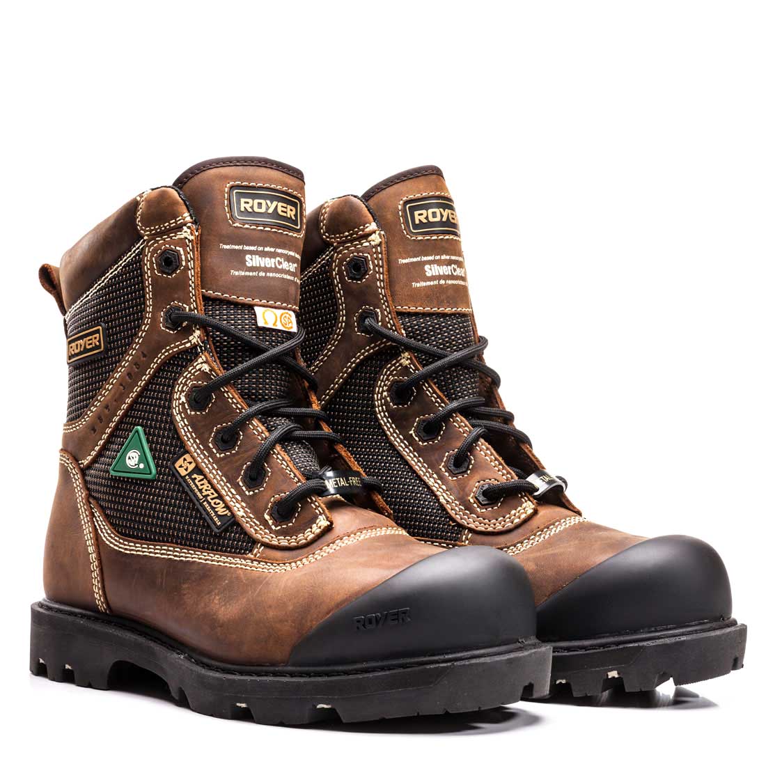 Royer 8620FLX 8" Metal Free Rubber Sole Bump Toe Wtp