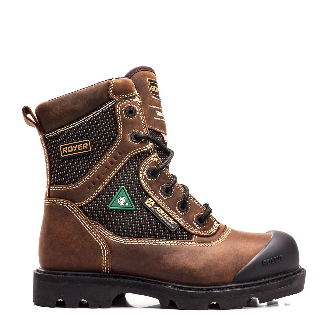 Royer 8620FLX 8" Metal Free Rubber Sole Bump Toe Wtp