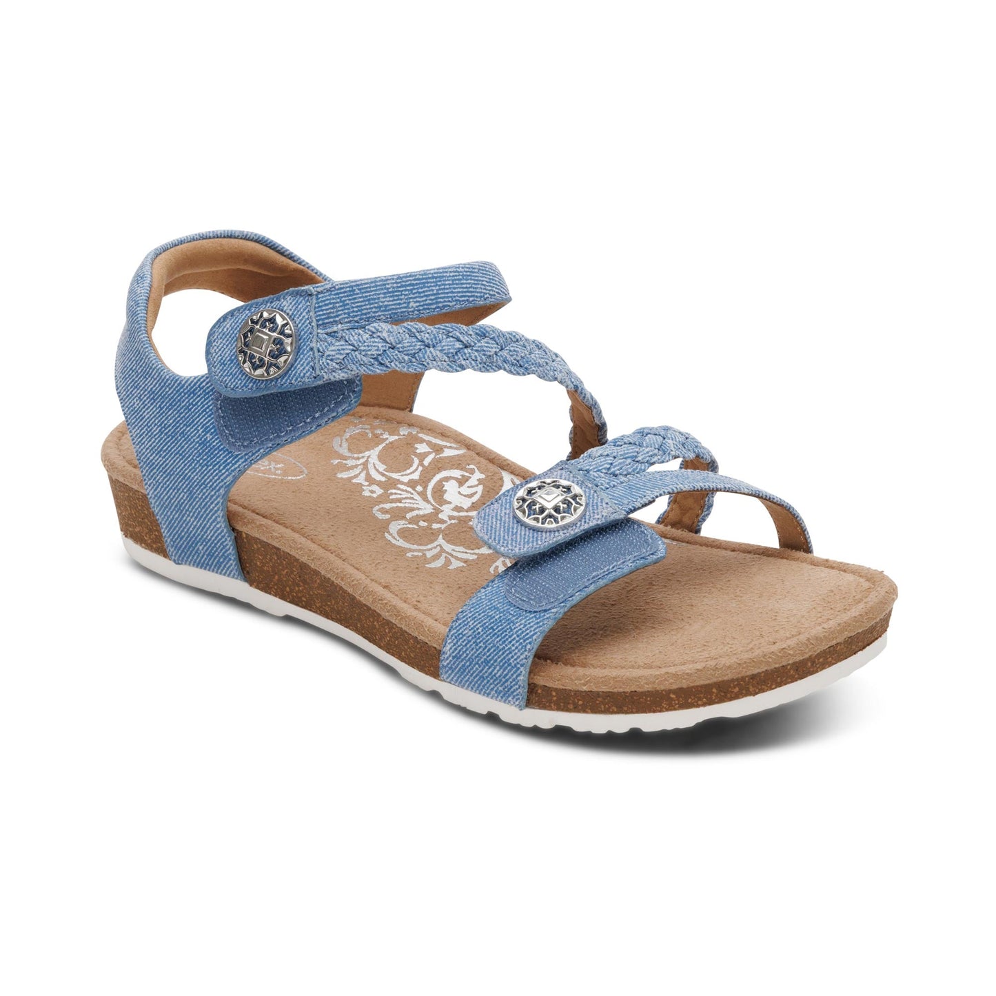 Women's Jillian Braided Quarter Strap Denim