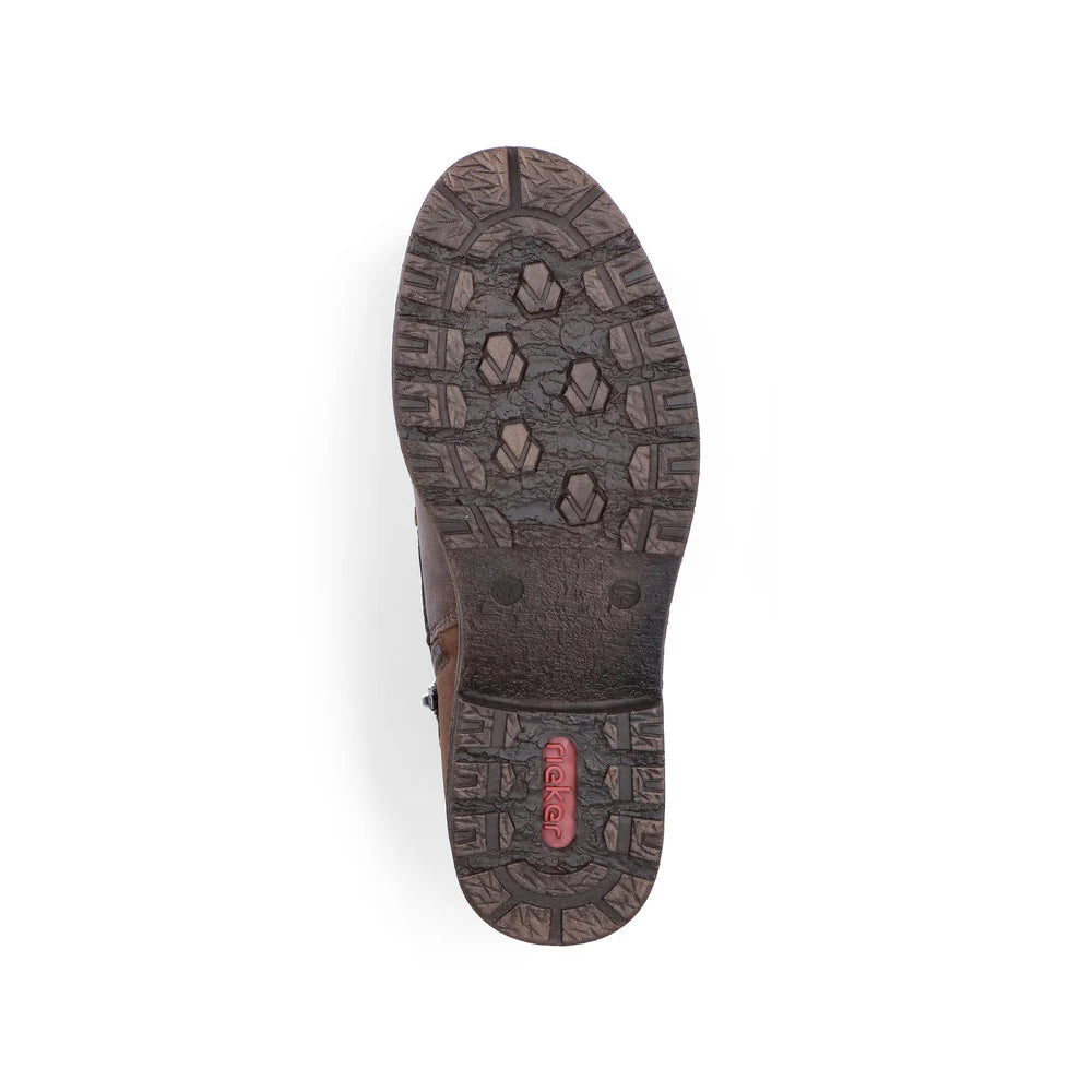 94712-25 Mocha Multi Ankle Lace/Zip RTex