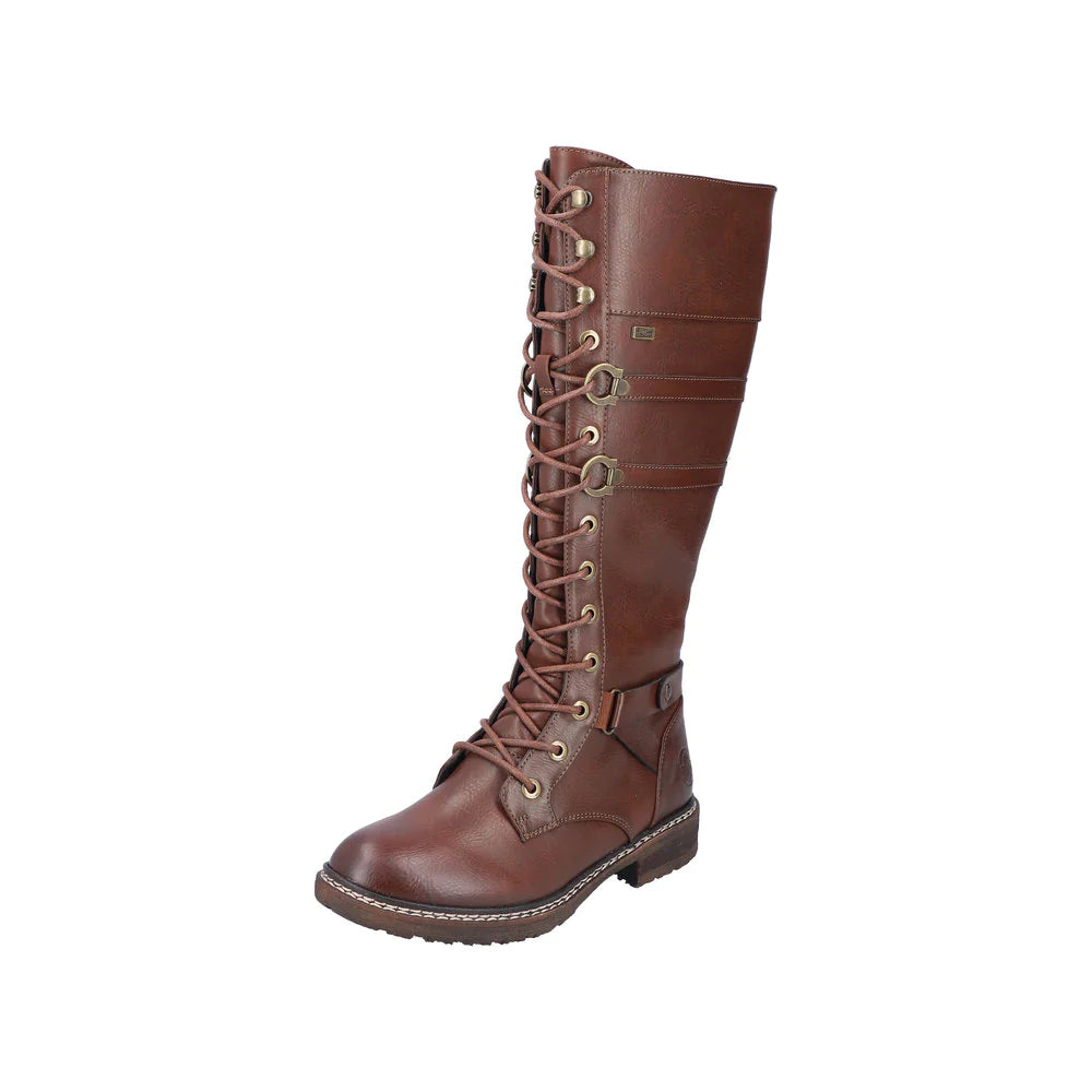 Brown lace boots on sale womens