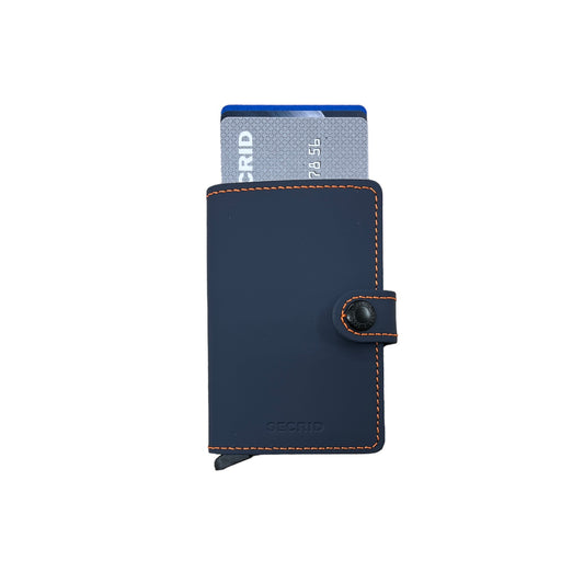Miniwallet Matte Nightblue & Orange