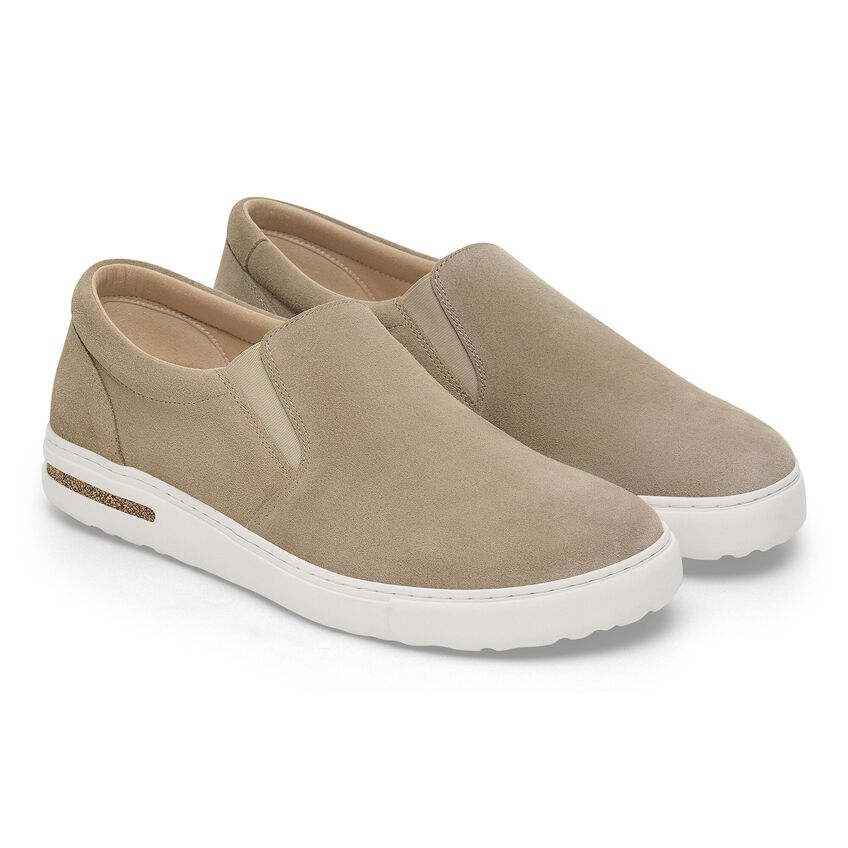 Oswego Suede Taupe Narrow