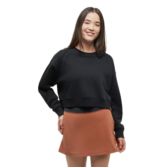 Women's Bluffs Cropped Crew (Meteorite Black)