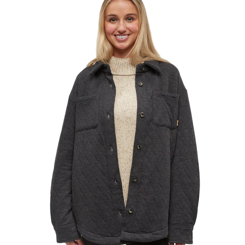 Women's Dunes Shacket (Meteorite Black)