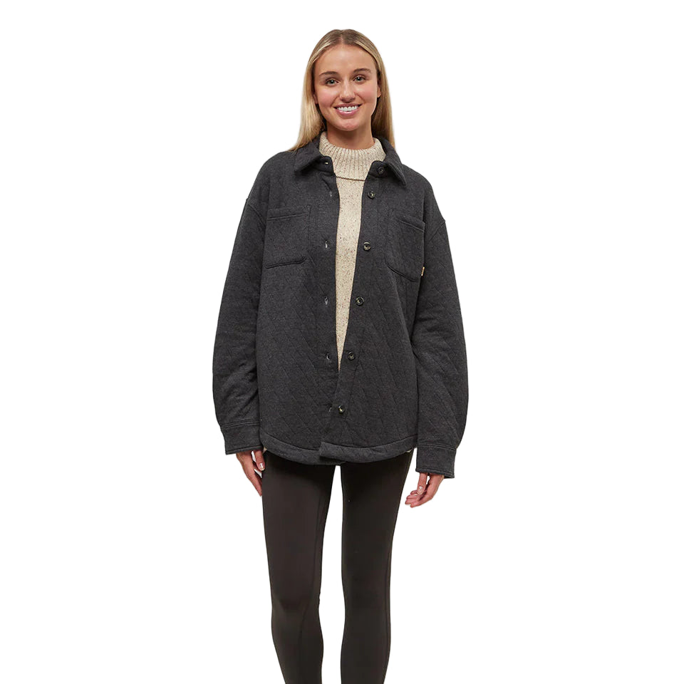 Women's Dunes Shacket (Meteorite Black)