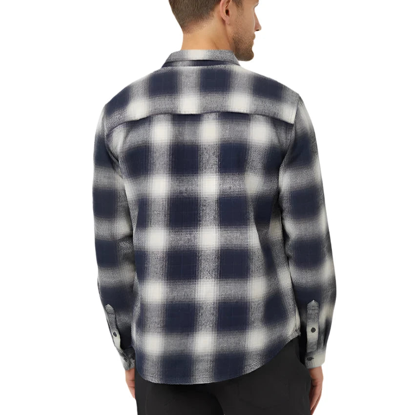 Men's Forest Flannel Shirt (Midnight Blue/Pale Oak)