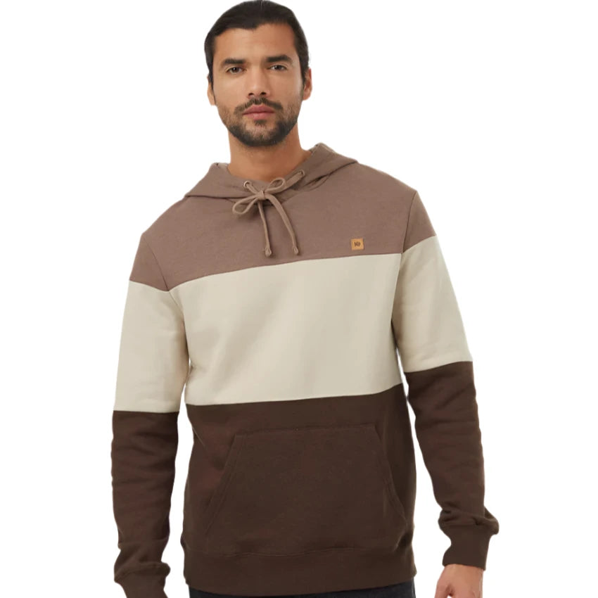 Men's TreeFleece Blocked Reynard Hoodie (Fossil/Pale Oak/Slate Brown)