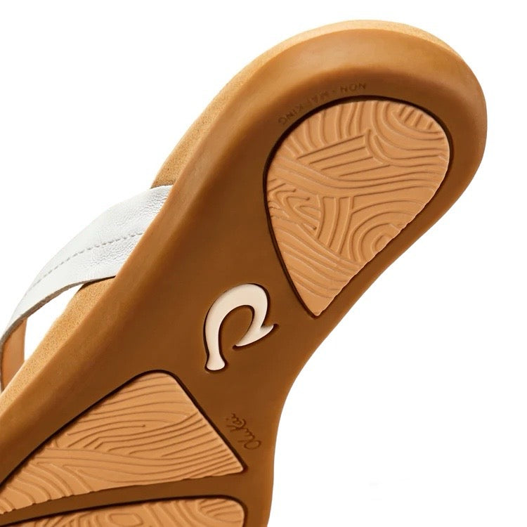 Women's Honu Flip Flop Sandal-Bright White/Golden Sand