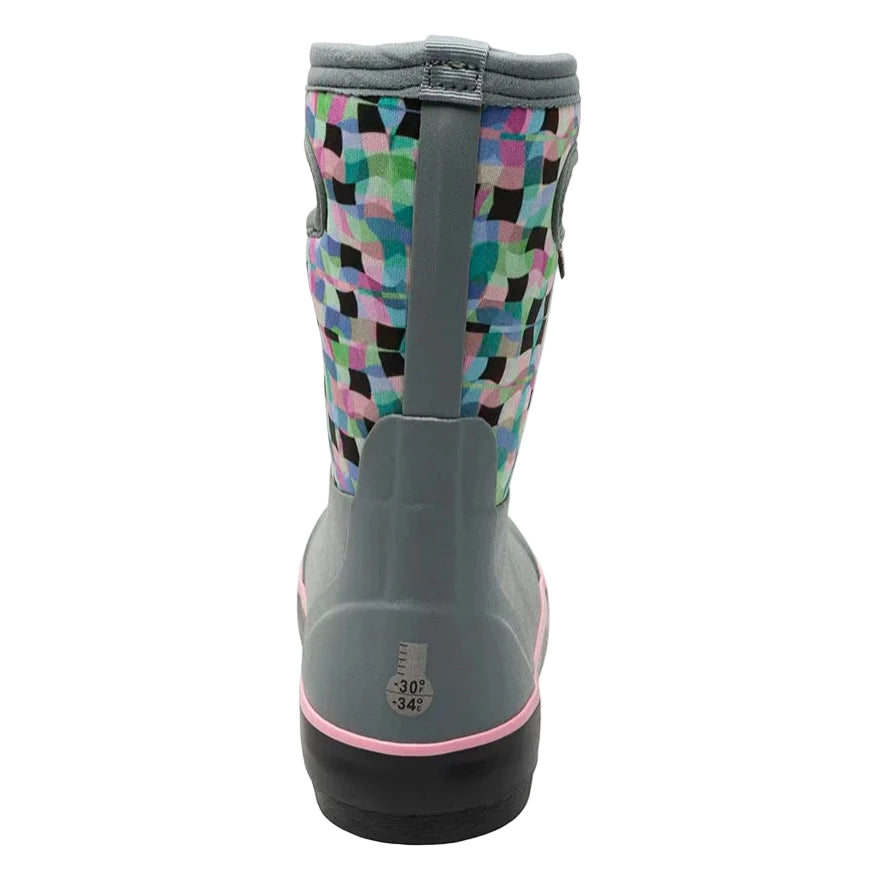 Classic II Checkered Geo Misty Gray (Size 8c-5Y)