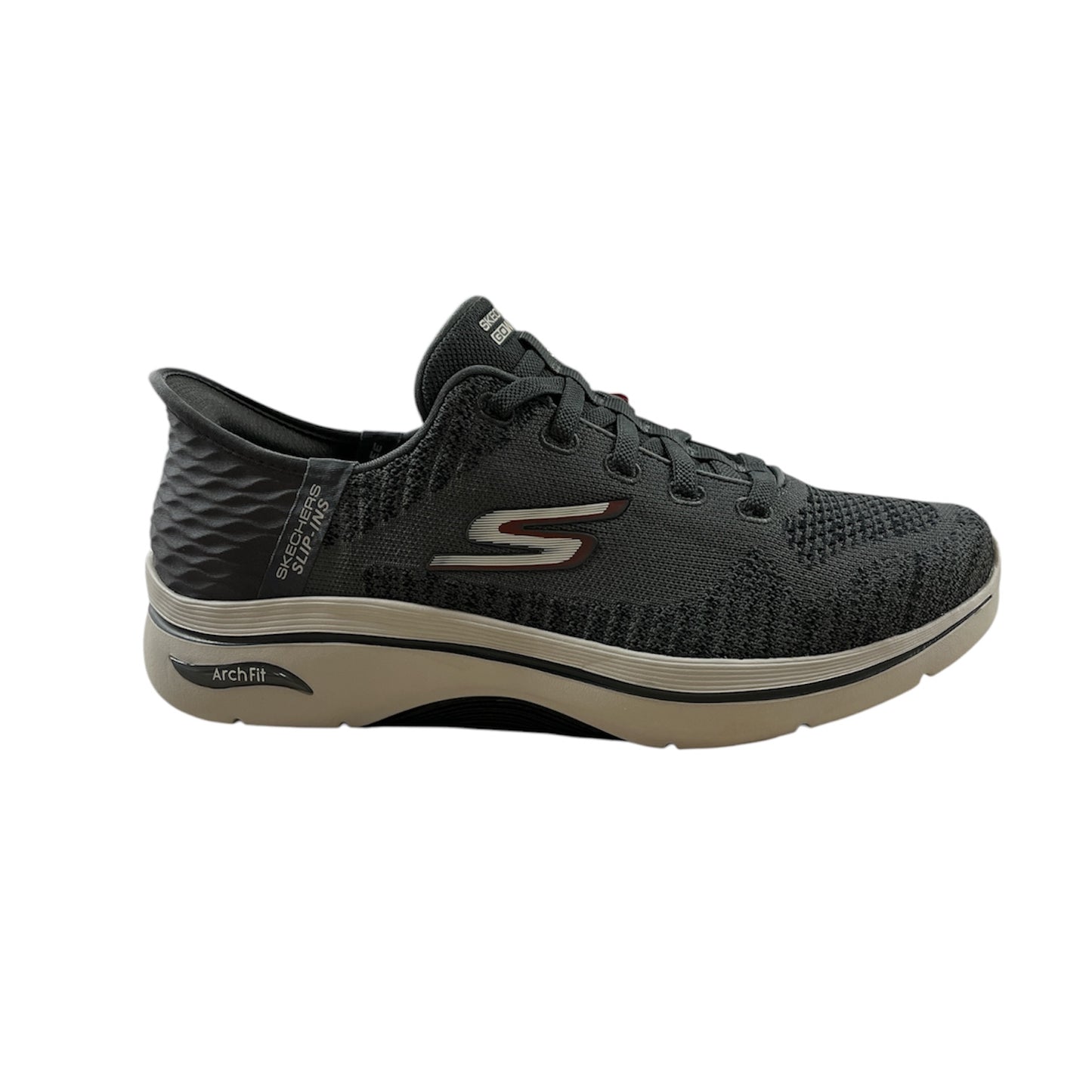 Men's Slip-Ins: Arch Fit 2.0 - Grand Select 2 Charcoal/Red