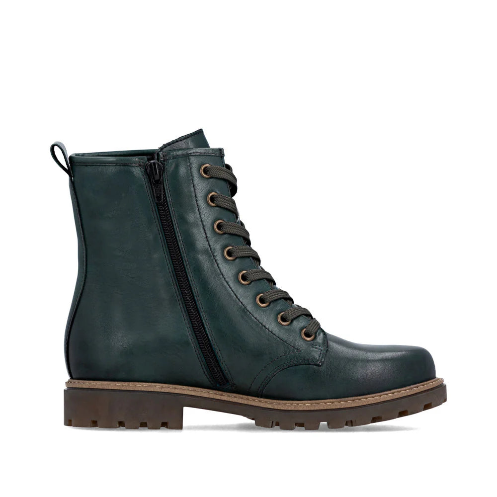 D3C70-54 Dark Olive Ankle Lace/Zip RTex