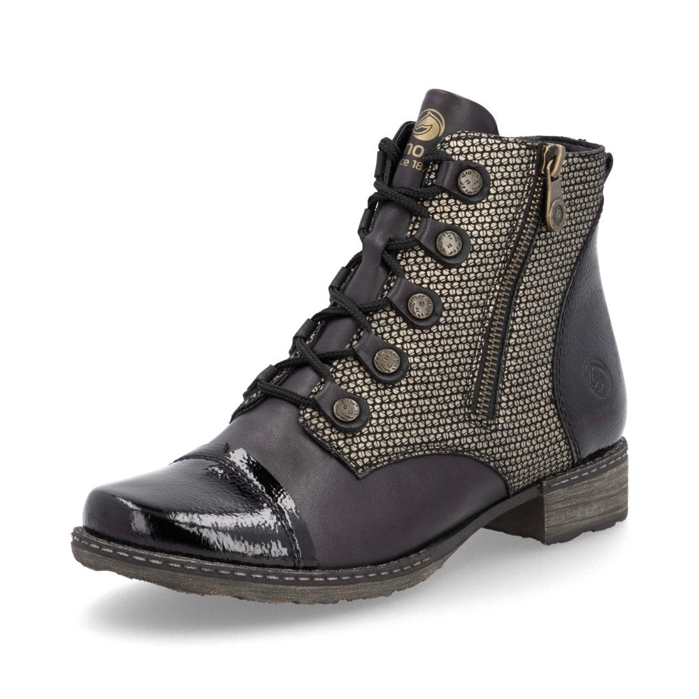 Ankle boots with laces and zip hotsell