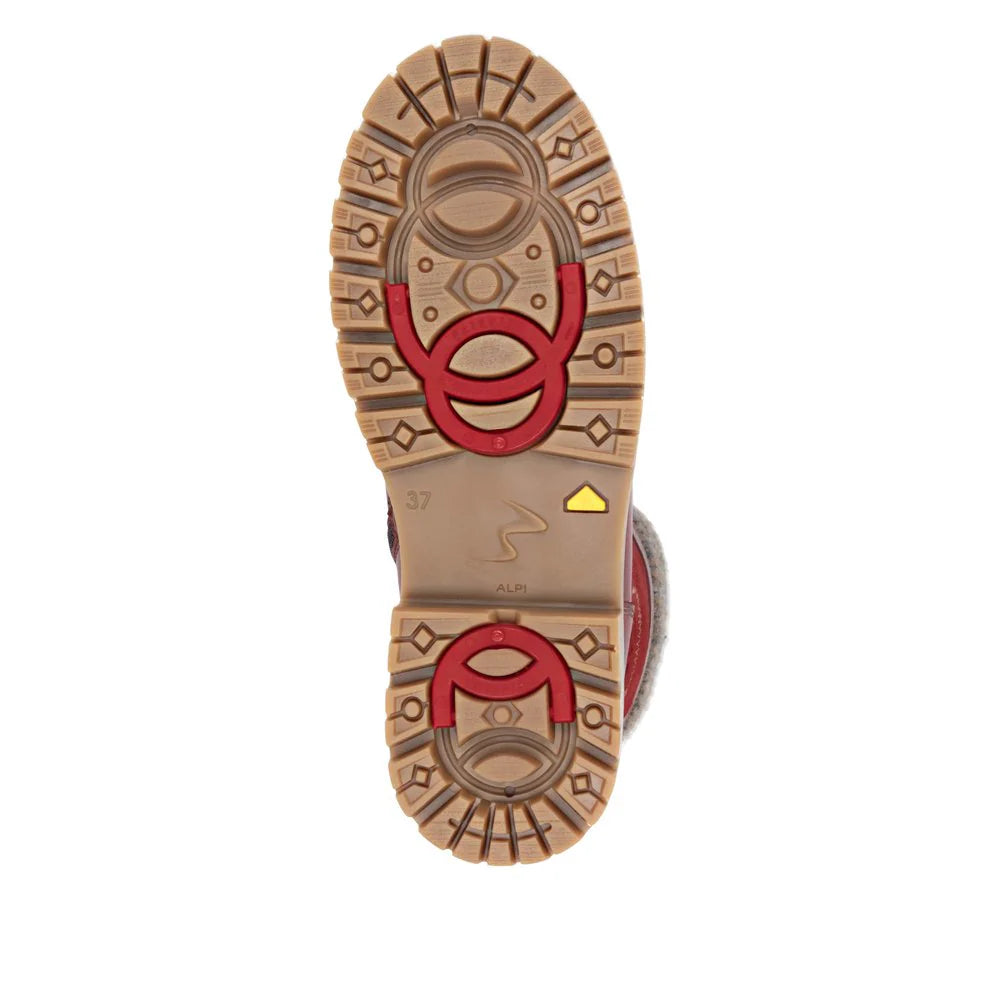 D9380-35 Red Tall Lace Ice Grips RTex