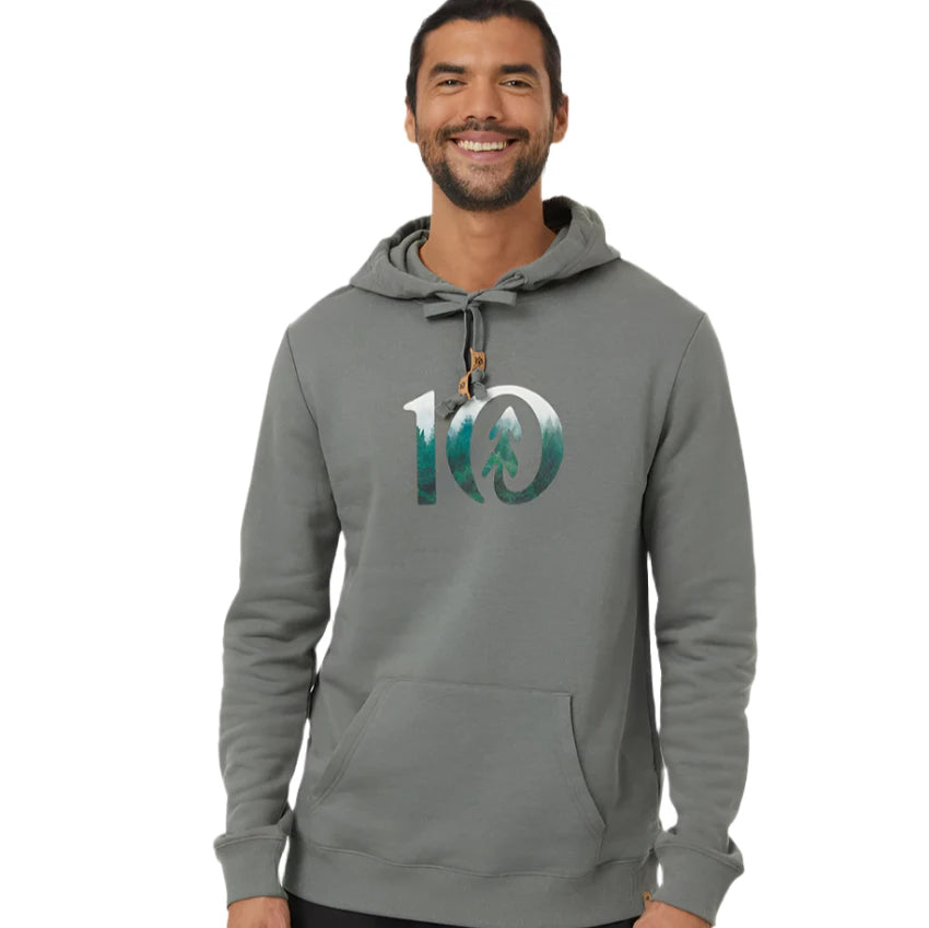 Men's Photo Forest Ten Hoodie (Mineral/Forest Green)