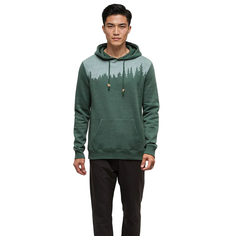 Men's Juniper Hoodie (Forest Pine Heather/White)