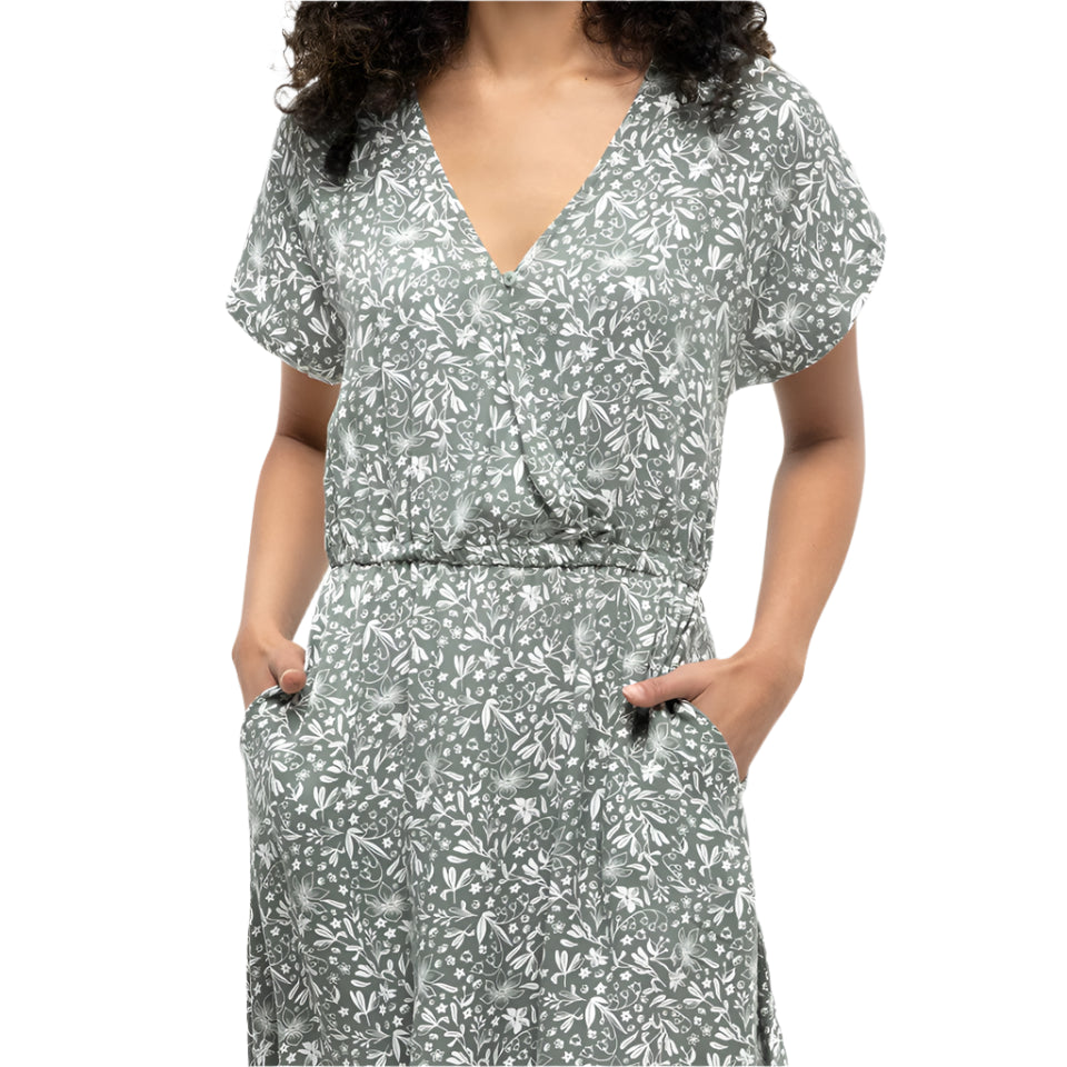 Women's Kits Dress(Agave Green/Field Flower)