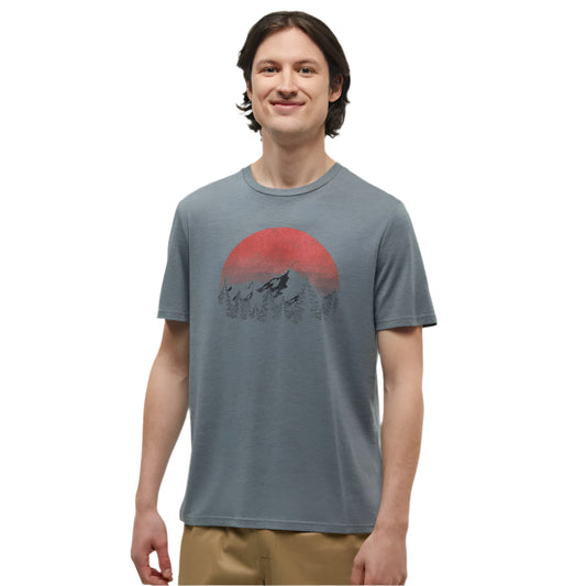 Men's Vintage Sunset T-Shirt (Anchor Grey Heather/Deep Coral)