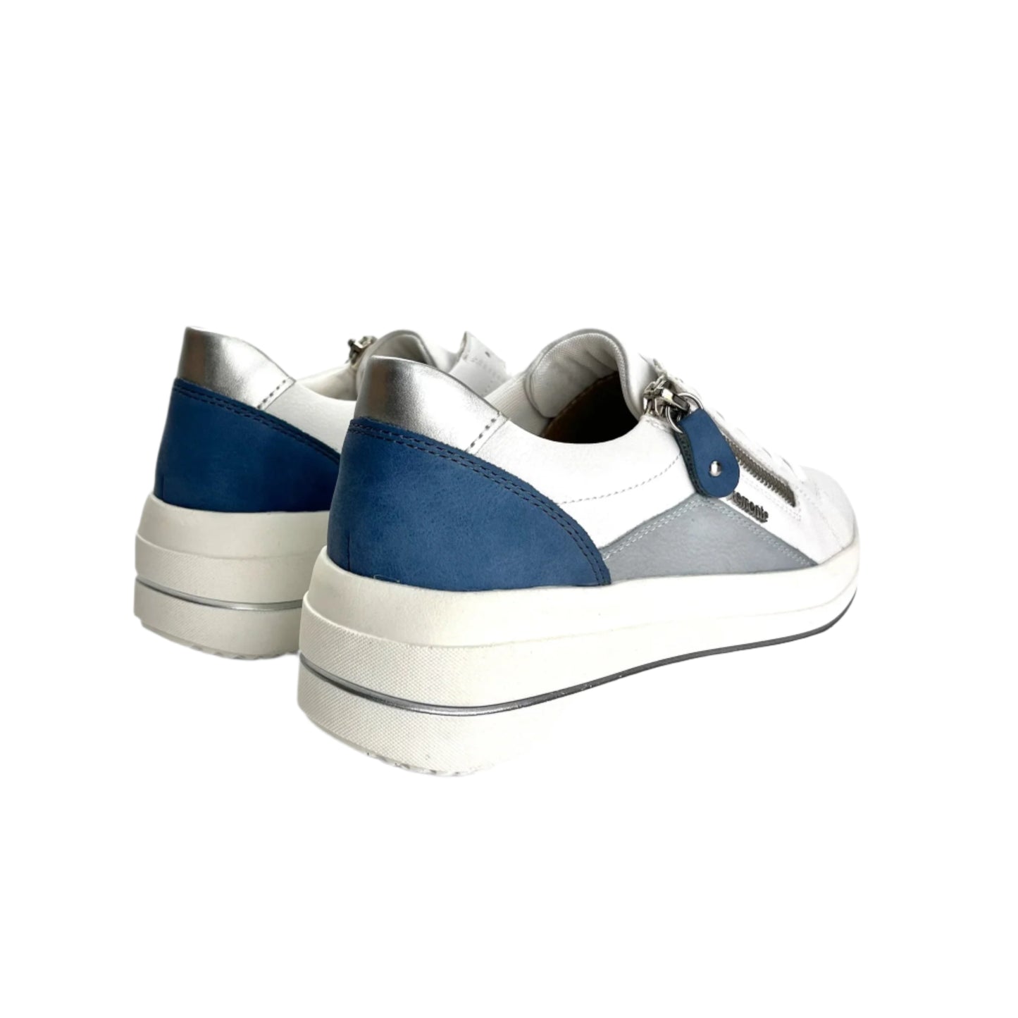D1C01-84 Blue Multi Lace/Side Zip
