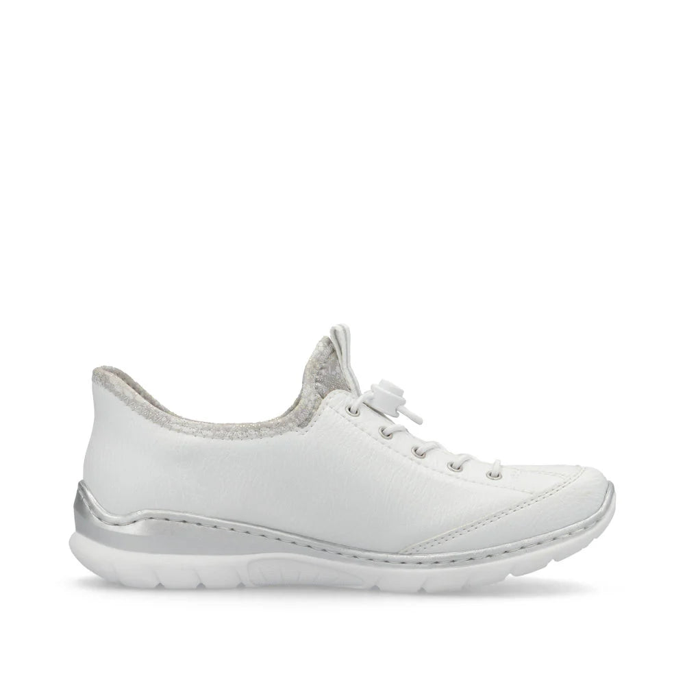 L32F1-80 White Ready 2 Go Bungee Lace