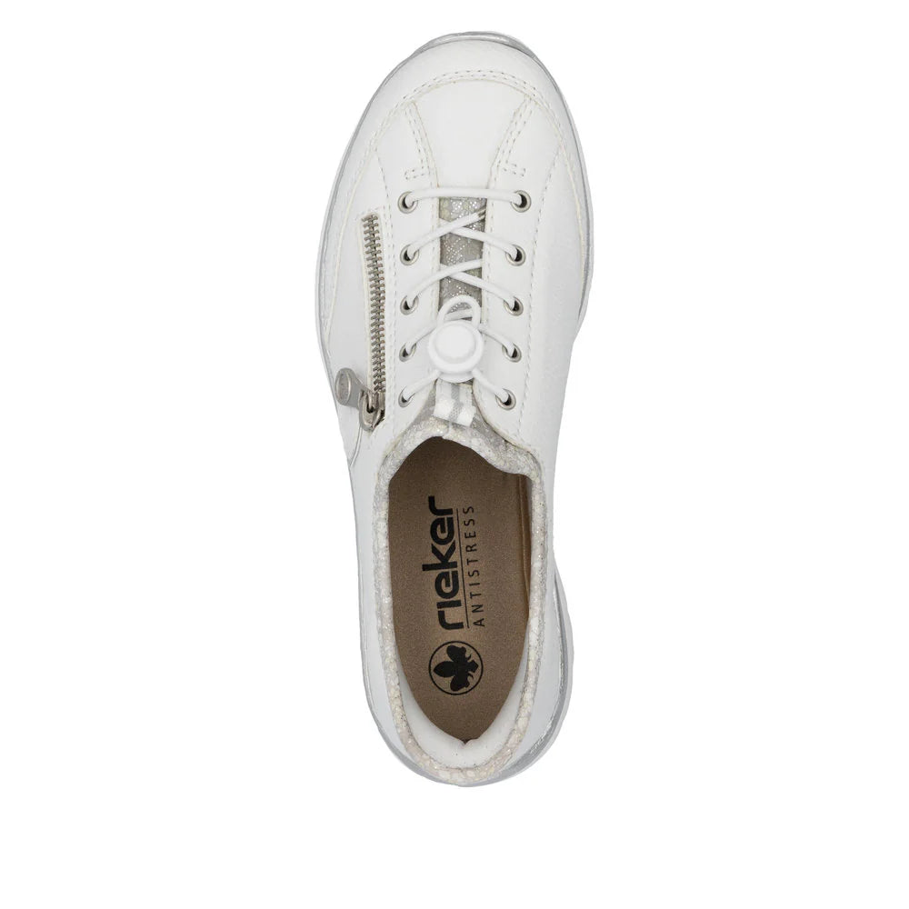 L32F1-80 White Ready 2 Go Bungee Lace