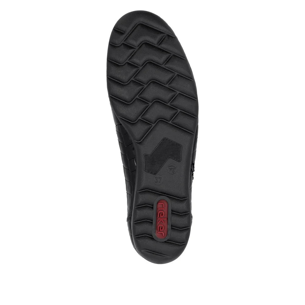 L9350-01 Black Croc Patent Slip On