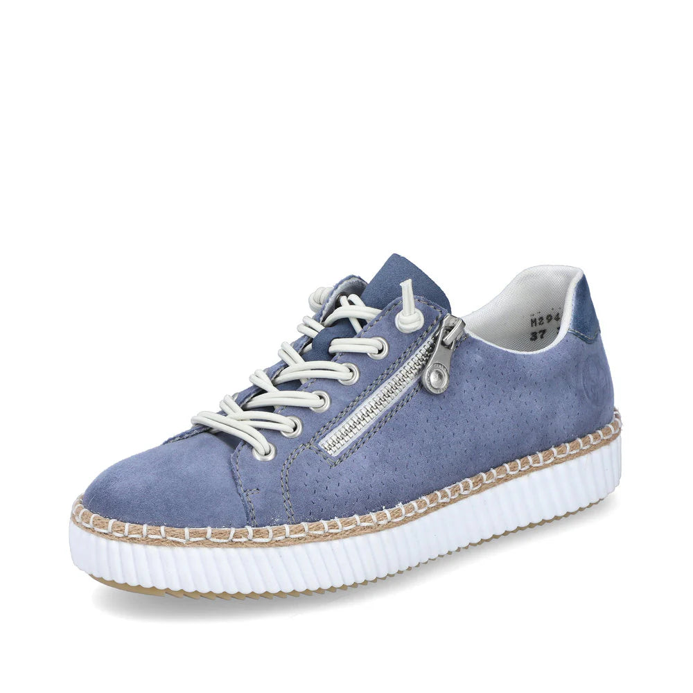 M2940-10 Denim Blue Bungee/Side Zip