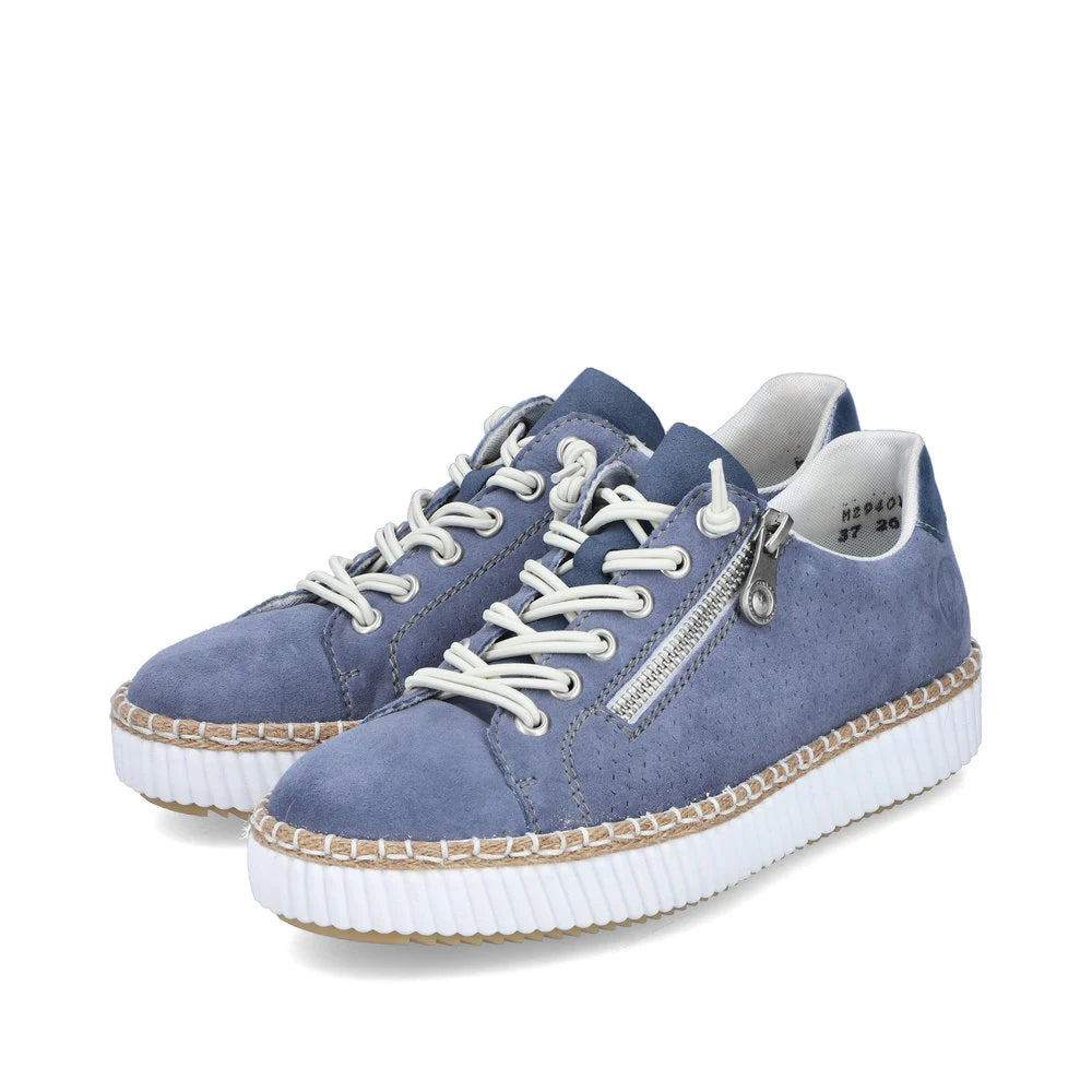 M2940-10 Denim Blue Bungee/Side Zip